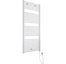 Chauffe-serviettes électrique SCHULTE Turbo résistance chauffante à droite 60 x 153,5 cm 600 W avec fiche à contact de protection blanc