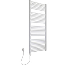 Chauffe-serviettes électrique SCHULTE Turbo résistance chauffante à gauche 60 x 153,5 cm 600 W avec résistance chauffante 3 réglable blanc