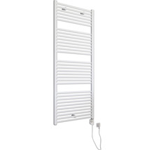 Chauffe-serviettes électrique SCHULTE Turbo résistance chauffante à droite 60 x 153,5 cm 600 W avec résistance chauffante 3 réglable blanc