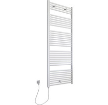 Chauffe-serviettes électrique SCHULTE Turbo résistance chauffante à gauche 60 x 169,5 cm 900 W avec fiche à contact de protection blanc