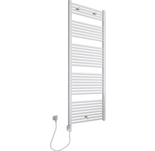 Chauffe-serviettes électrique SCHULTE Turbo résistance chauffante à gauche 60 x 169,5 cm 900 W avec résistance chauffante 3 réglable blanc