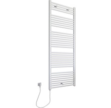 Chauffe-serviettes électrique SCHULTE Turbo résistance chauffante à gauche 50 x 169,5 cm 600 W avec fiche à contact de protection blanc