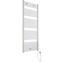 Chauffe-serviettes électrique SCHULTE Turbo résistance chauffante à droite 50 x 169,5 cm 900 W avec fiche à contact de protection blanc