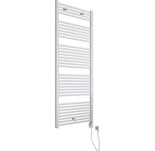Chauffe-serviettes électrique SCHULTE Turbo résistance chauffante à droite 50 x 169,5 cm 600 W avec résistance chauffante 3 réglable blanc