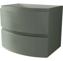 Meuble sous-vasque Baden Haus Vague couleur de façade vert mat 69 x 55 x 52 cm 55275