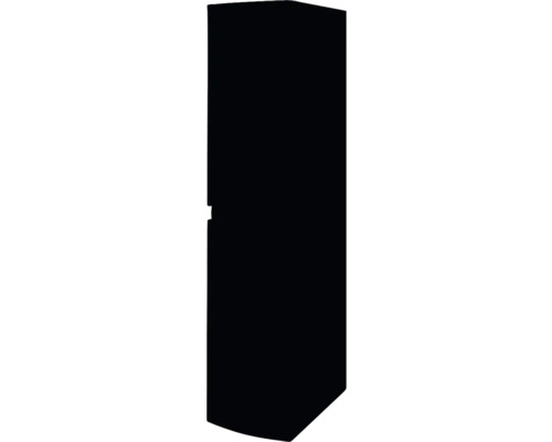 Hochschrank Baden Haus Vague BxHxT 40 x 170 cm x 40 cm Frontfarbe schwarz matt matt 55347