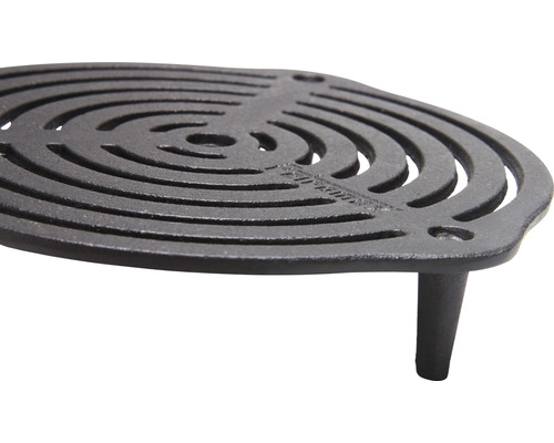 Gusseiserner Topfuntersetzer mit drei Füßen