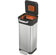 Poubelle à pédale Joseph & Joseph Titan 20 20 l acier inoxydable mat brossé