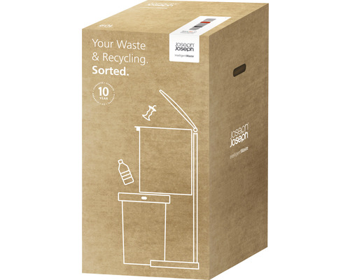 Emballage d''un système de tri des déchets Joseph Joseph d''une capacité de 60 litres