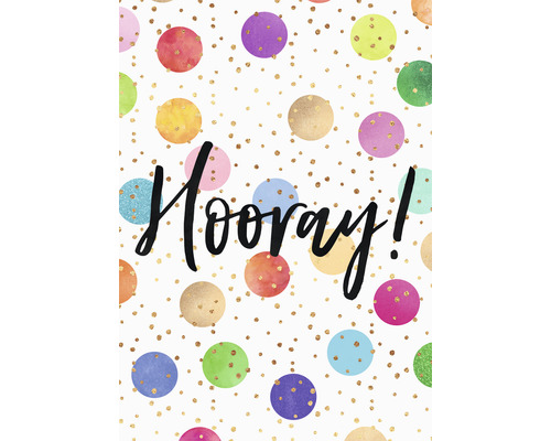 Postkarte Hooray 10,5x14,8 cm