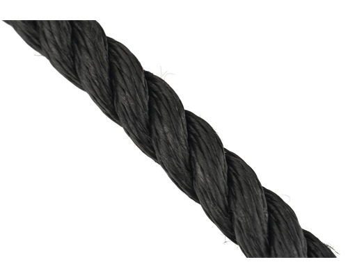 Corde noire tressée