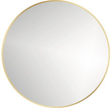 Miroir LED Ø 80 cm doré