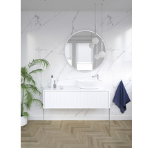 Miroir de salle de bains miroir Cordia ROUND LINE MIRROR Ø 80 cm blanc