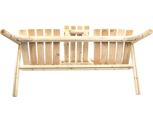 Holzbank mit rustikalem Design für den Aussenbereich