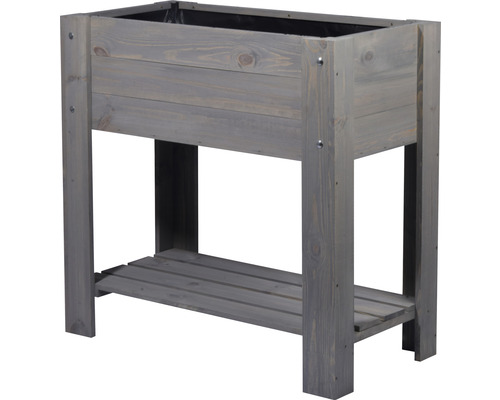 Jardinière surélevée en bois avec espace de rangement