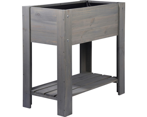 Jardinière surélevée en bois avec espace de rangement
