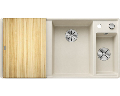 Évier avec bac, égouttoir et planche à découper