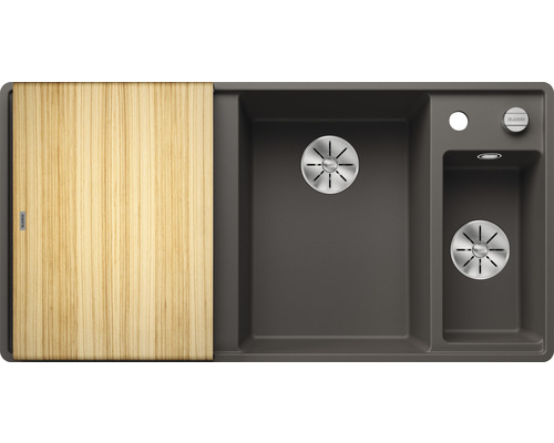 Évier avec égouttoir et planche à découper