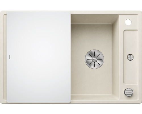 Évier en Silgranit avec égouttoir et planche à découper