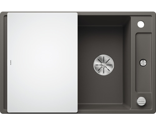 Spüle aus Silgranit mit Schneidebrett