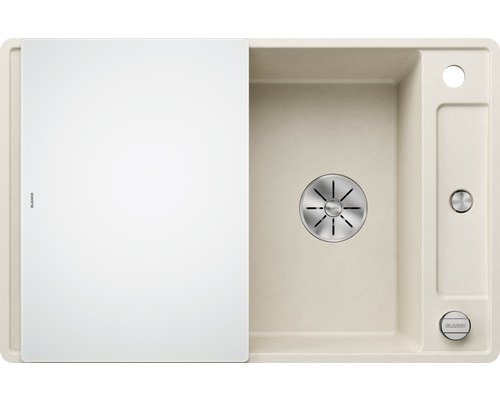 Spüle mit Abtropffläche und Abdeckung