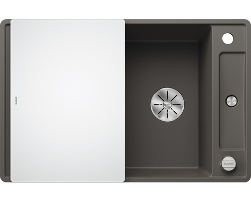 Évier avec égouttoir et planche à découper