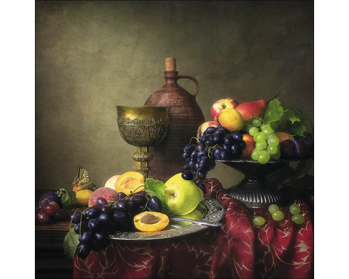 Tableau en verre New Baroque Still Life VII 50x50 cm
