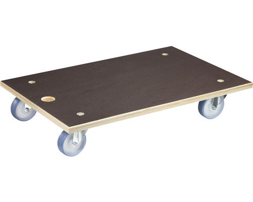 Chariot de transport Wagner MM 1146 Multiplex 780 x 490 mm Planche à roulettes en bois avec quatre roues