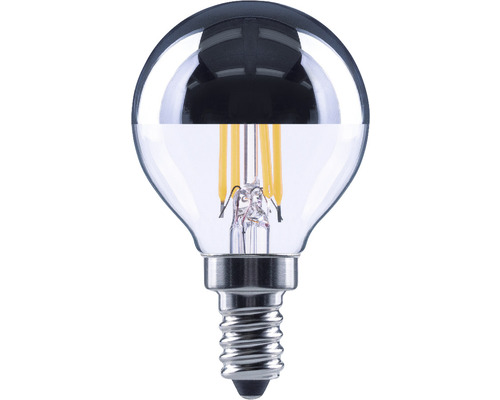FLAIR LED Kopfspiegellampe Tropfen G45 silber E14/4W(34W) 380 lm 2700 K warmweiß