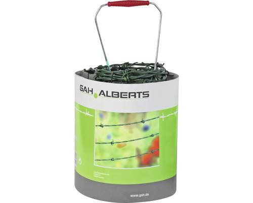 Fil de fer barbelé ALBERTS Ø 2,8 mm 25 m vert sapin Fil de fer barbelé ALBERTS Ø 2,8 mm 25 m vert sapin