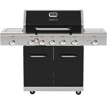 Barbecue à gaz avec portes et plusieurs boutons de commande