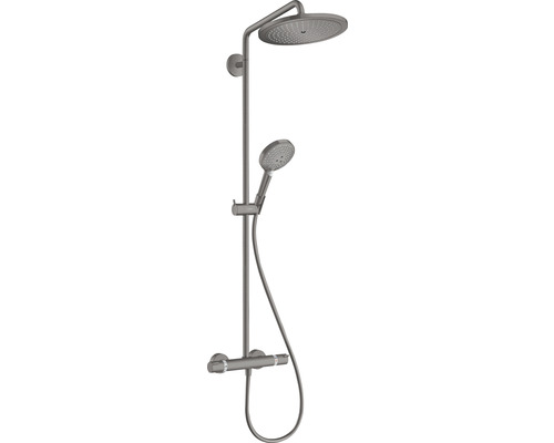 Colonne de douche avec thermostat hansgrohe Croma Select S noir 26891340