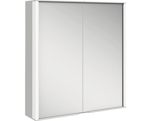 Armoire de toilette KEUCO Royal Match 65 x 16 x 70 cm couleur alu 2 portes LED IP 20