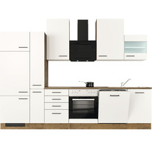 Cuisine complète Flex Well avec appareils Vintea 310 cm magnolia mat démontée variante réversible 00012317