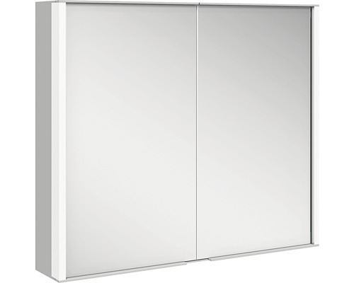 Spiegelschrank KEUCO Royal Match 80 x 16 x 70 cm silber 2-türig LED IP 20