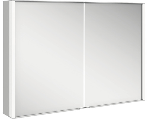 Armoire de toilette KEUCO Royal Match 100 x 16 x 70 cm coloris aluminium 2 portes led IP 20