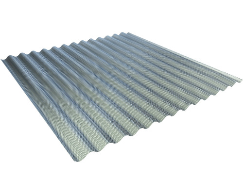 PVC Wellplatte Sinus 76/18 PRISMA Wabenstruktur anthrazit 3000 x 900 x 2,5 mm