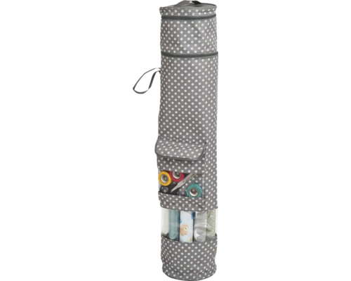 Sac de rangement pour papier cadeau à pois avec plusieurs compartiments