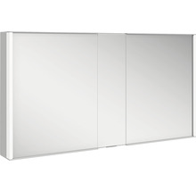 Spiegelschrank KEUCO Royal Match 130 x 16 x 70 cm alufarben 2-türig LED IP 20