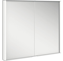 Armoire de toilette KEUCO Royal Match 80 x 15 x 70 cm couleur alu 2 portes LED IP 20
