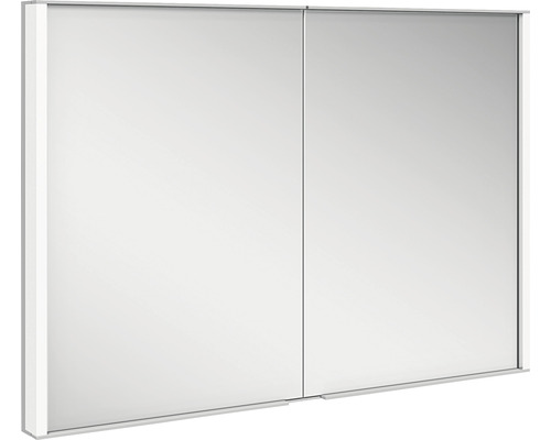 Armoire de toilette KEUCO Royal Match 100 x 15 x 70 cm couleur alu 2 portes LED IP 20