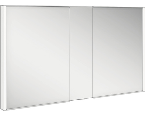 Armoire de toilette KEUCO Royal Match 120 x 15 x 70 cm couleur alu 2 portes LED IP 20