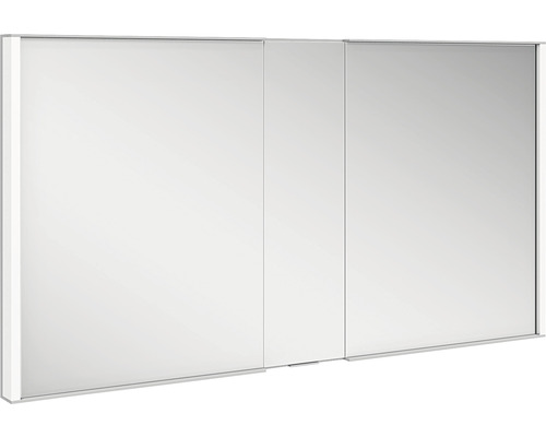 Armoire de toilette KEUCO Royal Match 130 x 15 x 70 cm couleur alu 2 portes LED IP 20