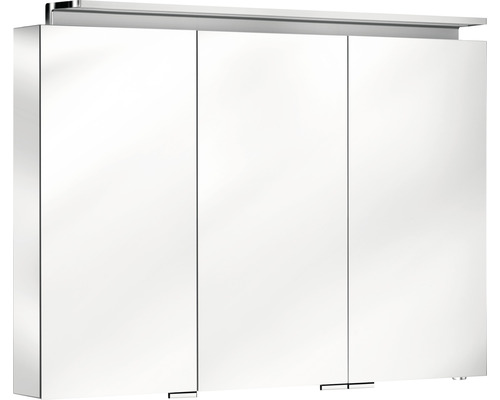 Armoire de toilette KEUCO Royal L1 100 x 15 x 74,2 cm argent 3 portes led IP 24