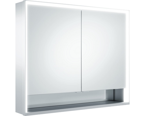 Armoire de toilette KEUCO Royal Lumos 90 x 16,5 x 73,5 cm argent 2 portes led IP 24