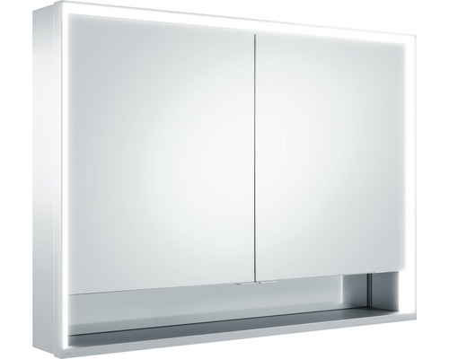 Armoire de toilette KEUCO Royal Lumos 105 x 16,5 x 73,5 cm argent 2 portes led IP 24