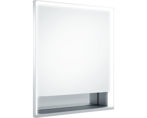 Spiegelschrank KEUCO Royal Lumos 65 x 16,5 x 73,5 cm silber 1-türig LED IP 24 Unterputz