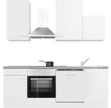Cuisine complète Flex Well avec appareils Varo 220 cm blanc mat démontée variante réversible 00012013