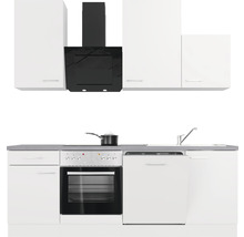 Cuisine complète Flex Well avec appareils Varo 220 cm blanc mat démontée variante réversible 00011041