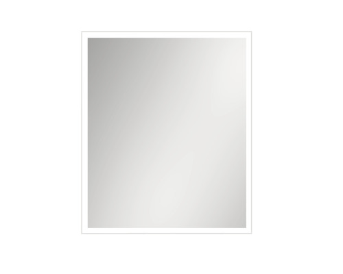 Miroir carré avec éclairage périphérique